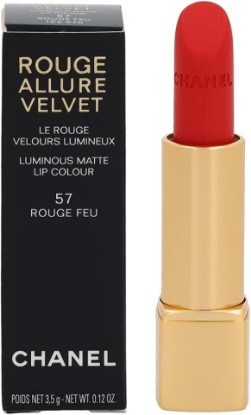 Picture of Chanel Rouge Allure Velvet Luminous Matte Lip Colour, 57 Rouge Feu, 0.12 Ounce
