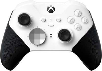 Picture of Xbox Wireless Gaming Controller | Elite Series 2 Core | White | Console, PC, and Android | Adjustable Thumbsticks | Trigger Locks