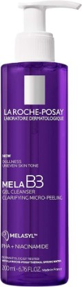 Picture of La Roche-Posay Mela B3 Anti Aging Face Wash, Dark Spot Corrector 6.76oz | Gel cleanser with Melasyl, niacinamide & PHA targets discoloration, dark spots and post-acne marks. Oil free, soap free.