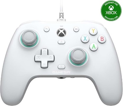Picture of GameSir G7 SE Wired Controller for Xbox Series X|S, Xbox One & Windows 10/11, Plug and Play Gaming Gamepad with Hall Effect Joysticks/Hall Trigger, 3.5mm Audio Jack (White) ClimeCo Certified