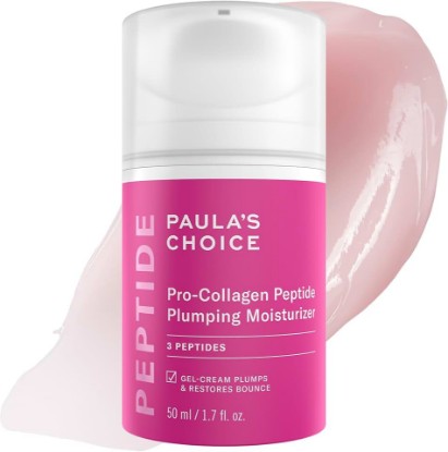 Picture of Paula's Choice Pro-Collagen Peptide Plumping Face Moisturizer, 1.7 Fl Oz | Daily Gel Face Cream for Deep Lightweight Hydration, Wrinkles & Loss of Firmness, Fragrance-Free