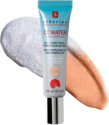 Picture of Erborian CC Water Color Corrector, Gel Texture, Korean Skincare Hybrid | Hydrating, hyaluronic acid, blurring,dewy finish, radiance, buildable, natural glow, sheer coverage, smoothing, everyday