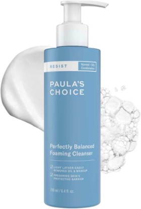 Picture of Paula's Choice RESIST Perfectly Balanced Foaming Facial Cleanser | Anti-Aging Face Wash with Hyaluronic Acid & Aloe for Large Pores & Oily Skin, Fragrance-Free