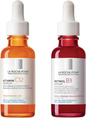 Picture of La Roche-Posay Pure 12% Vitamin C Serum For Face With Hyaluronic Acid & Salicylic Acid, Hydrating Face Serum, Boost Radiance & Reduce Wrinkles, 2 Formulas for Normal or Oily Skin Control