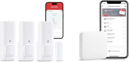Picture of SwitchBot Door Alarm Contact Sensor(3 pack) & SwitchBot Hub Mini Smart Remote