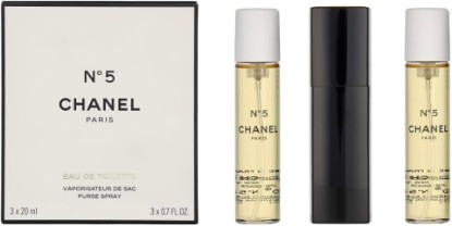 Picture of No. 5 by Chanel for Women, Set (Eau De Toilette Spray 0.7 Ounce, Two Eau De Toilette Refills, 0.7 Ounce Each)