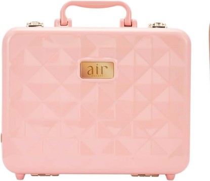 Picture of Air Makeup Beauty Box - Make up Bag with LED Lighted Mirror, Professional Mini/Large Cosmetic bag Organizer - Portable Vanity & Makeup Case for Travel (Beauty Box, Blush Pink)