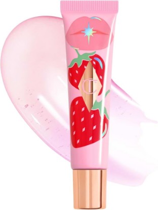 Picture of Charlotte Tilbury Healthy Glow Nectar Lip Oil - Sheer Tinted Lip Gloss Oil with Hyaluronic Acid & Vitamin E - Leaves Lips with a High-Shine Glaze & Lasting Hydration
