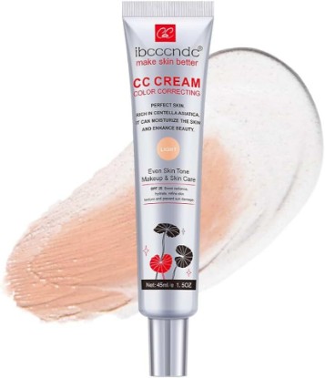 Picture of Color Correcting CC Cream, Moisturizing Facial Concealer Sunscreen Full-Coverage Hydrating Foundation with Centella Asiatica Primer SPF 25（light）