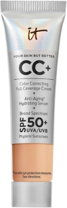 Picture of It Cosmetics Mini CC+ Cream with SPF 50+ Full Coverage Natural Foundation | Color Correcting Foundation + Concealer - Anti-aging Hydrating Serum, Hyaluronic Acid + Niacinamide, Perfect for Mature Skin