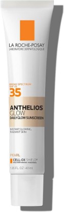 Picture of La Roche-Posay Anthleios Glow Hydrating Face Sunscreen SPF 35, in 2 Shades | Glow sunscreen for face with broad spectrum protection and a lightweight formula that enhances radiance for all-day glow.
