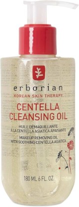 Picture of Erborian Cleansing Oil, Centella Asiatica Makeup Remover, Korean Skincare | Gentle, soothing, hydrating, barrier support, impurity dissolving, non-stripping, nourishing, softening, all skin types
