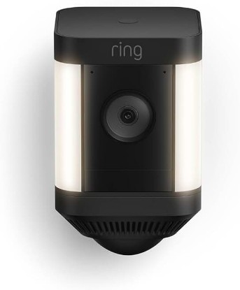 Picture of Ring Spotlight Cam Plus, Battery, Home or business security with HD video, Two-Way Talk, Color Night Vision, and Security Siren, Black
