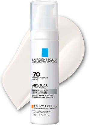 Picture of La Roche-Posay Anthelios UV Correct Sunscreen Moisturizer SPF 70, Daily Anti-Aging Face Moisturizer with Niacinamide to Even Skin Tone & Fine Lines, Sun Protection for Sensitive Skin