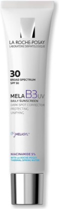 Picture of La Roche-Posay Mela B3 UV Face Sunscreen SPF 30 with Niacinamide, 1.35oz | Daily sunscreen for face. Anti-aging face moisturizer with Melasyl helps protect from sun damage. No white cast finish.