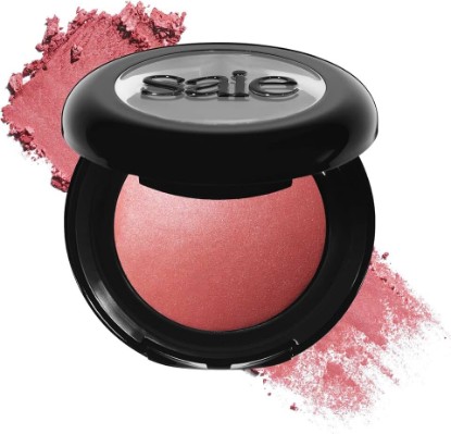 Picture of Saie SuperSuede Baked Blush Powder, Mia (0.1 oz) | Talc-Free Powder Blush for Cheeks, Hydrating, Long-Wearing Formula with Hyaluronic Acid & Squalane, Soft Diffused Finish