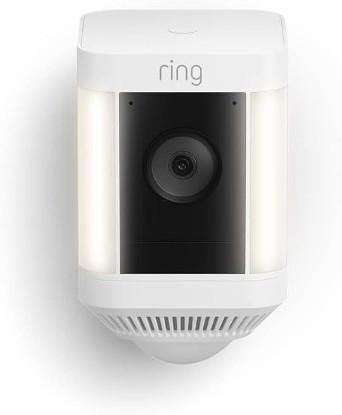Picture of Ring Spotlight Cam Plus, Battery, Home or business security with HD video, Two-Way Talk, Color Night Vision, and Security Siren, White