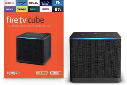 Picture of Amazon Fire TV Cube, with AI-powered Fire TV Search, Hands-free streaming device, find shows faster with Alexa+, Wi-Fi 6E, 4K Ultra HD