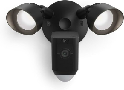 Picture of Ring Floodlight Cam Wired Plus, Outdoor home or business security with motion-activated 1080p HD video and floodlights, Black