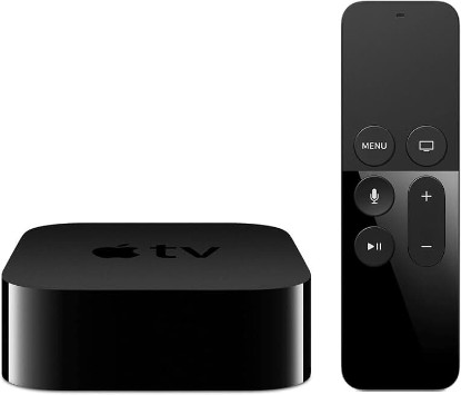 Picture of Apple TV 4K 32GB Streaming Media Player (2017), Model A1842, Siri Remote, HDMI, HDR10, Dolby Vision, Gigabit Ethernet, Wi-Fi, Black, MQD22LL/A (Renewed)