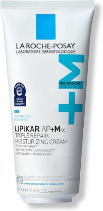 Picture of La Roche-Posay Lipikar AP+MAX Triple Repair Moisturizing Body Cream | Face and body lotion for dry skin with shea butter and niacinamide. Gentle on very dry, rough, sensitive skin. Cradle to Cradle Certified