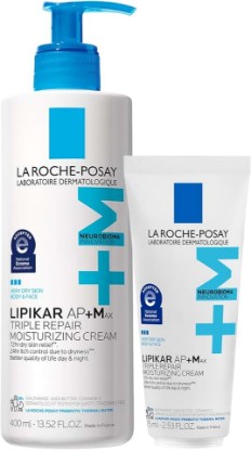 Picture of La Roche-Posay Lipikar AP+MAX Triple Repair Moisturizing Body Cream | Face and body lotion for dry skin with shea butter and niacinamide. Gentle on very dry, rough, sensitive skin. Cradle to Cradle Certified