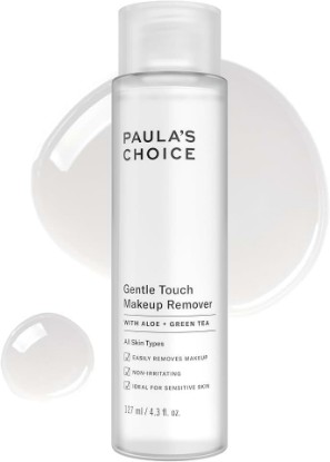 Picture of Paula's Choice Gentle Touch Oil Free Waterproof Makeup Remover, 4.3 Fl Oz | Liquid Makeup Remover for Face & Sensitive Skin, Removes Makeup Without Drying with Aloe & Green Tea, Non-Irritating