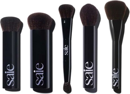 Picture of Saie The Ultimate Brush Collection - Base, Big, Double, Fluffy & Powder Blush - High-Performance, Cruelty-Free Makeup Brushes for Seamless Application