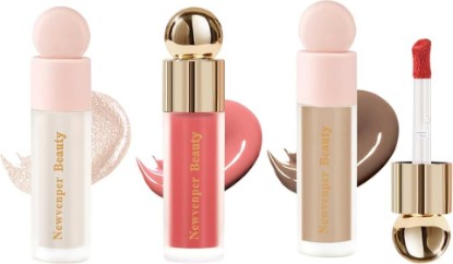 Picture of Liquid Contour,Liquid Highlighter, Blush with Face Brush Long Lasting Smooth Lightweight Smudge Proof Contour+ Blush+ Highlighter