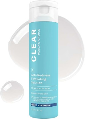 Picture of Paula's Choice CLEAR Anti-Redness Exfoliating Solution | Regular Strength 2% Salicylic Acid Exfoliant for Face, Mild to Severe Acne & Breakouts, Blackhead-Prone Skin, Fragrance-Free