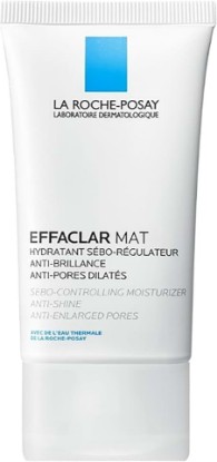 Picture of La Roche-Posay Effaclar Mat Oil Free Face Moisturizer for Oily Skin 1.4oz | Mattifying gel moisturizer with glycerin minimizes pores & controls shine for oily skin. Non-comedogenic, derm tested.