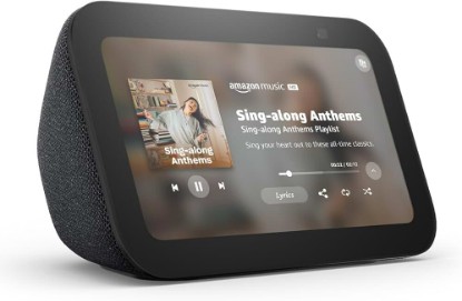 Picture of Amazon Echo Show 5 (newest model), Smart display, Designed for Alexa+, 2x the bass and clearer sound, Charcoal Reducing CO2