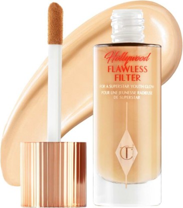 Picture of Charlotte Tilbury Hollywood Flawless Filter - Multi‑Use Makeup Primer, Complexion Booster & Illuminating Liquid Highlighter with Sheer Coverage - Smooths & Blurs Skin