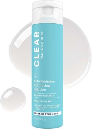 Picture of Paula's Choice CLEAR Anti-Redness Exfoliating Solution | Regular Strength 2% Salicylic Acid Exfoliant for Face, Mild to Severe Acne & Breakouts, Blackhead-Prone Skin, Fragrance-Free