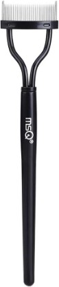 Picture of Eyelash Comb MSQ Eyelash Separator Tool Arc Designed Lash Brush Separator With Cover Lash Comb for Eye Makeup Brush Mascara Clump Remover Black (Includes a Mascara Wand)