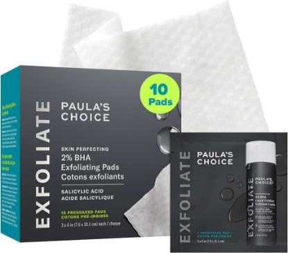 Picture of Paula's Choice SKIN PERFECTING 2% BHA Salicylic Acid Exfoliating Pads - Facial Exfoliant Pads for Blackheads, Enlarged Pores, Wrinkles & Fine Lines