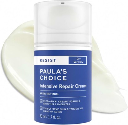 Picture of Paula's Choice RESIST Intensive Repair Retinol Face Moisturizer, 1.7 Fl Oz | Anti-Aging Face Cream with Hyaluronic Acid & Jojoba for Dry, Chapped Skin, Fragrance-Free