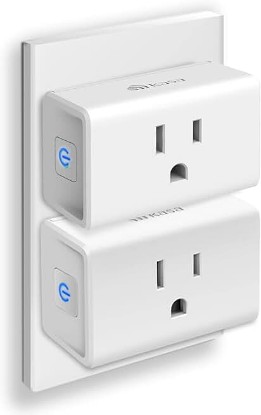 Picture of Kasa Smart Plug Ultra Mini 15A, Smart Home Wi-Fi Outlet Works with Alexa, Google Home, No Hub Required, UL Certified, 2.4G WiFi Only, 2 Count (Pack of 1)(EP10P2) , White