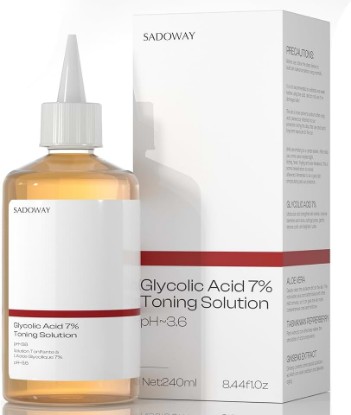 Picture of Glycolic Acid Toner: 240ml Glycolic Acid 7% Exfoliating Toner Toning Solution Which Soothes and Hydrates Skin