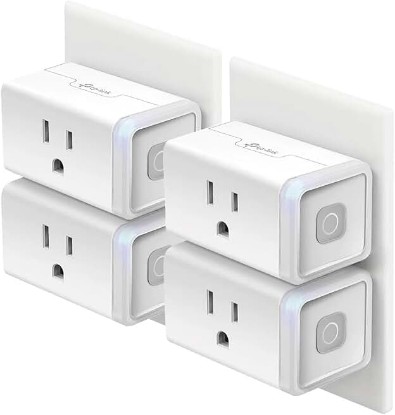 Picture of Kasa Smart Plug HS103P4, Wi-Fi Outlet Works with Alexa, 4-Pack | Works with Echo, Google Home, No Hub Required, 15 Amp, UL Certified, Remote Control