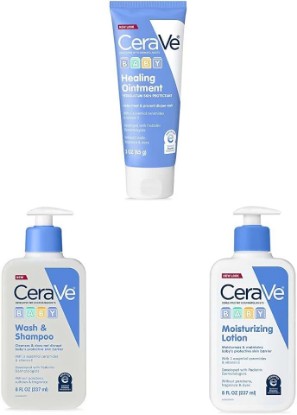 Picture of CeraVe Diaper Rash Cream | Baby Healing Ointment & Vitamin E | Lanolin, Fragrance, Paraben, Dye, Phthalates & Sulfate Free | Baby Soap & Baby Lotion |Niacinamide & Vitamin E