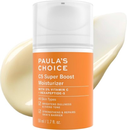 Picture of Paula's Choice C5 Super Boost Face Moisturizer with 5% Vitamin C | Daily Face Lotion with Squalane for Discoloration, Uneven Tone, Fine Lines & Breakout-Prone Skin, Fragrance-Free