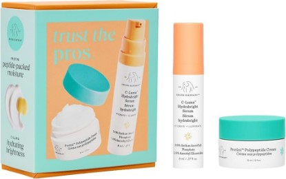 Picture of Drunk Elephant Trust The Pros - Travel Size - Illuminate and Firm Kit - Clean Clinical Skincare - Cruelty-Free - Dermatologist-Tested - Free of Essential Oils, Silicones, and Fragrance
