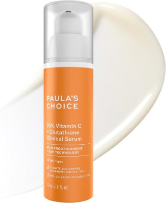 Picture of Paula's Choice 25% Vitamin C Serum with Glutathione & Antioxidants, 1 Fl Oz | Face Serum Improves Discoloration & Uneven Tone and Firms, for All Skin Types, Fragrance-Free