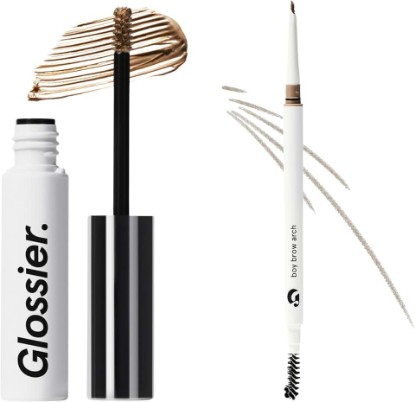 Picture of Glossier Boy Brow Duo, Blond Eyebrow Gel + Cool Blonde Arch Pencil, 2 Count | Fills, Defines, Thickens & Holds, 2-in-1 Definer + Volumizing Tinted Pomade, Up to 12h Long Wear, Smudge & Transfer Resistant