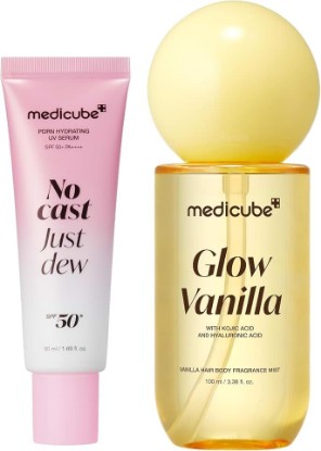 Picture of medicube Summer Scent & Dew Duo: PDRN Sun Serum & Vanilla Fragrance Mist