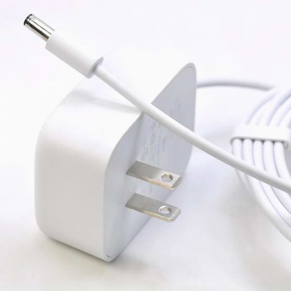 Picture of Power Supply Cord for Google Nest Hub Max for Google Nest Audio | 24V 1.25A US Plug Adapter Charger Cable Compatible with W18-030N1A W18-030B1A G2JXE
