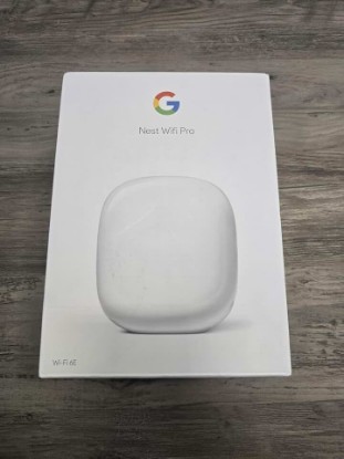 Picture of Google Nest WiFi Pro 6E GA03030-US Fast Speed and Whole Home Coverage Mesh Router -Color Snow