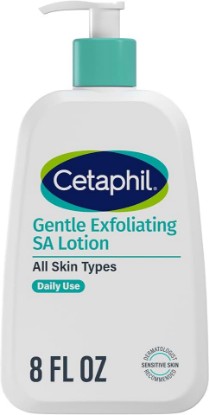 Picture of Cetaphil SA Gentle Exfoliating Face Lotion, Salicylic Acid Moisturizer, 8oz | Lightweight, All Skin Types, Acne-Prone, Dermatologist Recommended, Mandelic Acid, Pump Bottle