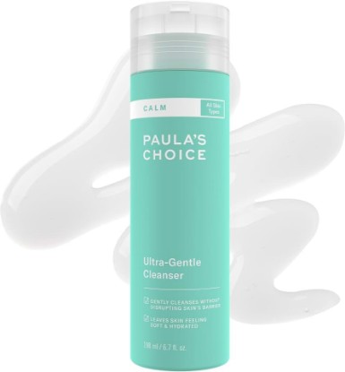 Picture of Paula's Choice CALM Ultra-Gentle Face Cleanser for Sensitive Skin, 6 Fl Oz | Daily Facial Wash Calms + Soothes Redness for Rosacea-Prone & Eczema-Prone Skin, Fragrance-Free